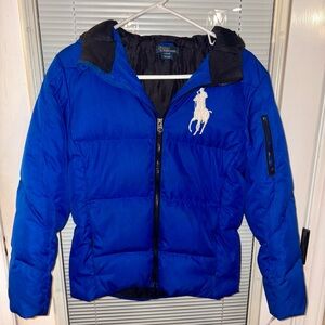 Ralph Lauren Kids Blue Puffer Jacket